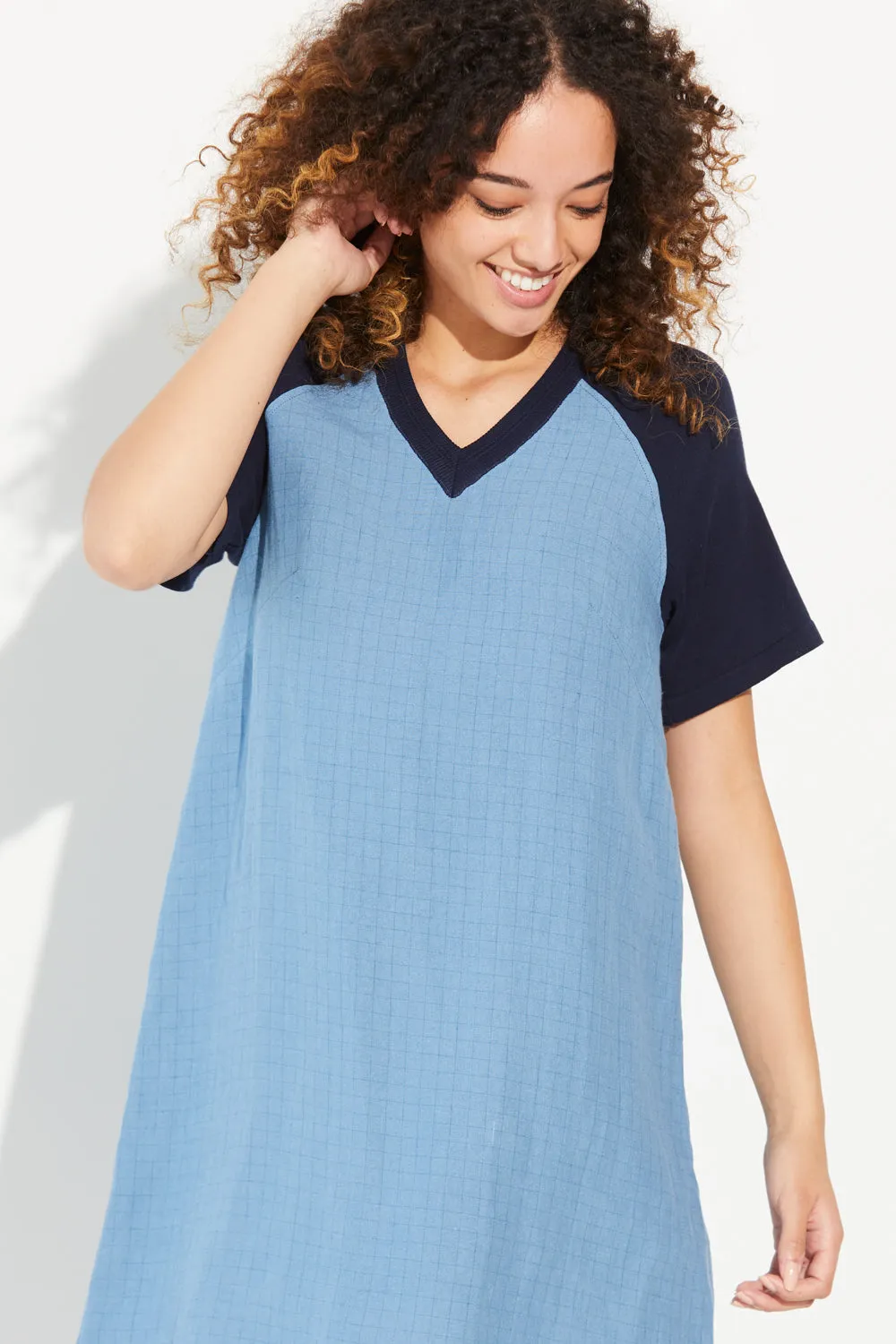 Grid Linen Dress sold by Standard Issue product image thumbnail 5