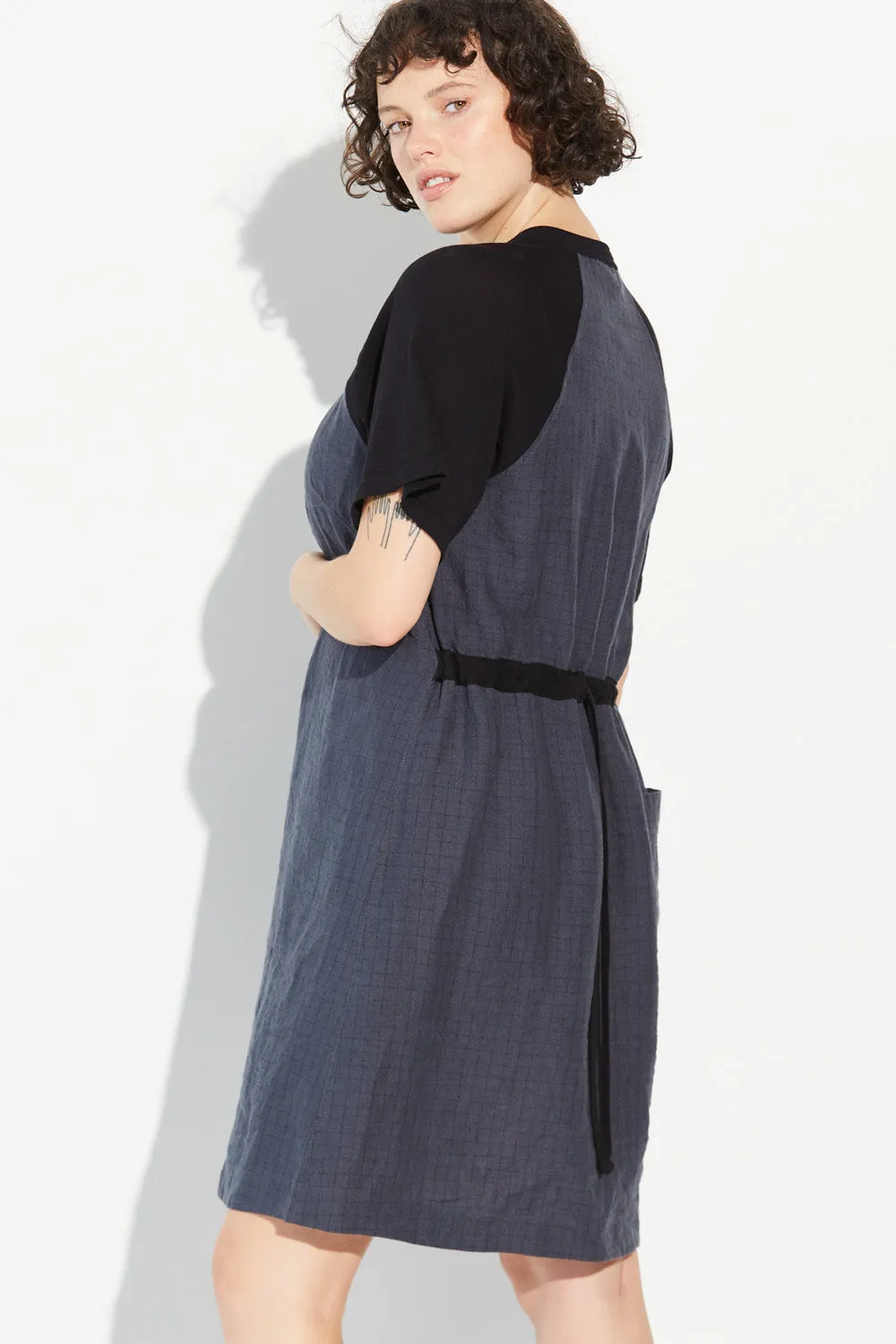 Grid Linen Dress sold by Standard Issue product image thumbnail 2