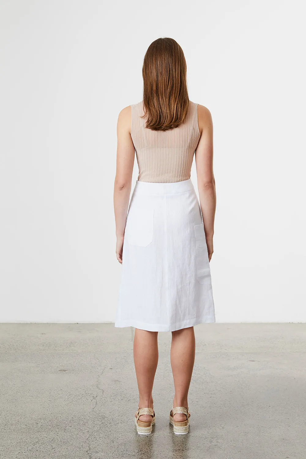 Linen Skirt sold by Standard Issue product image thumbnail 3