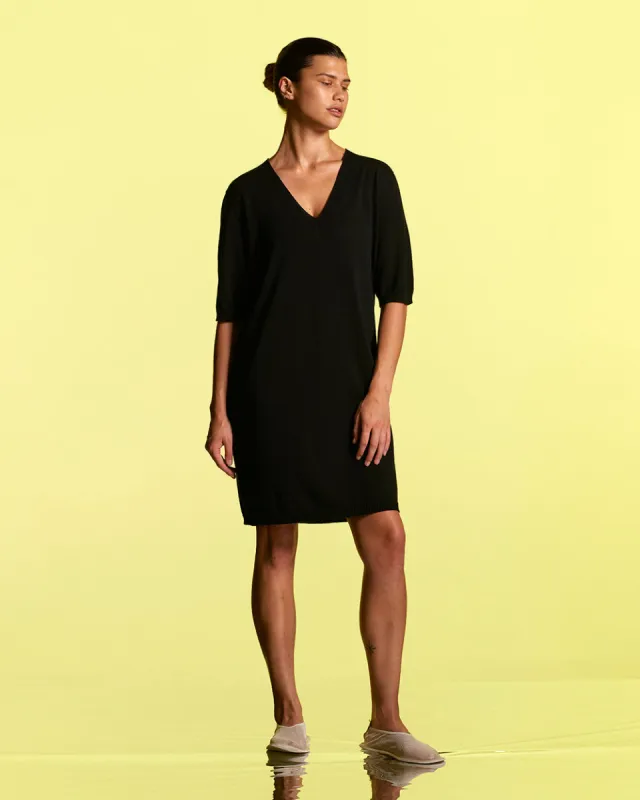Cotton Deep V Dress made by Standard Issue
