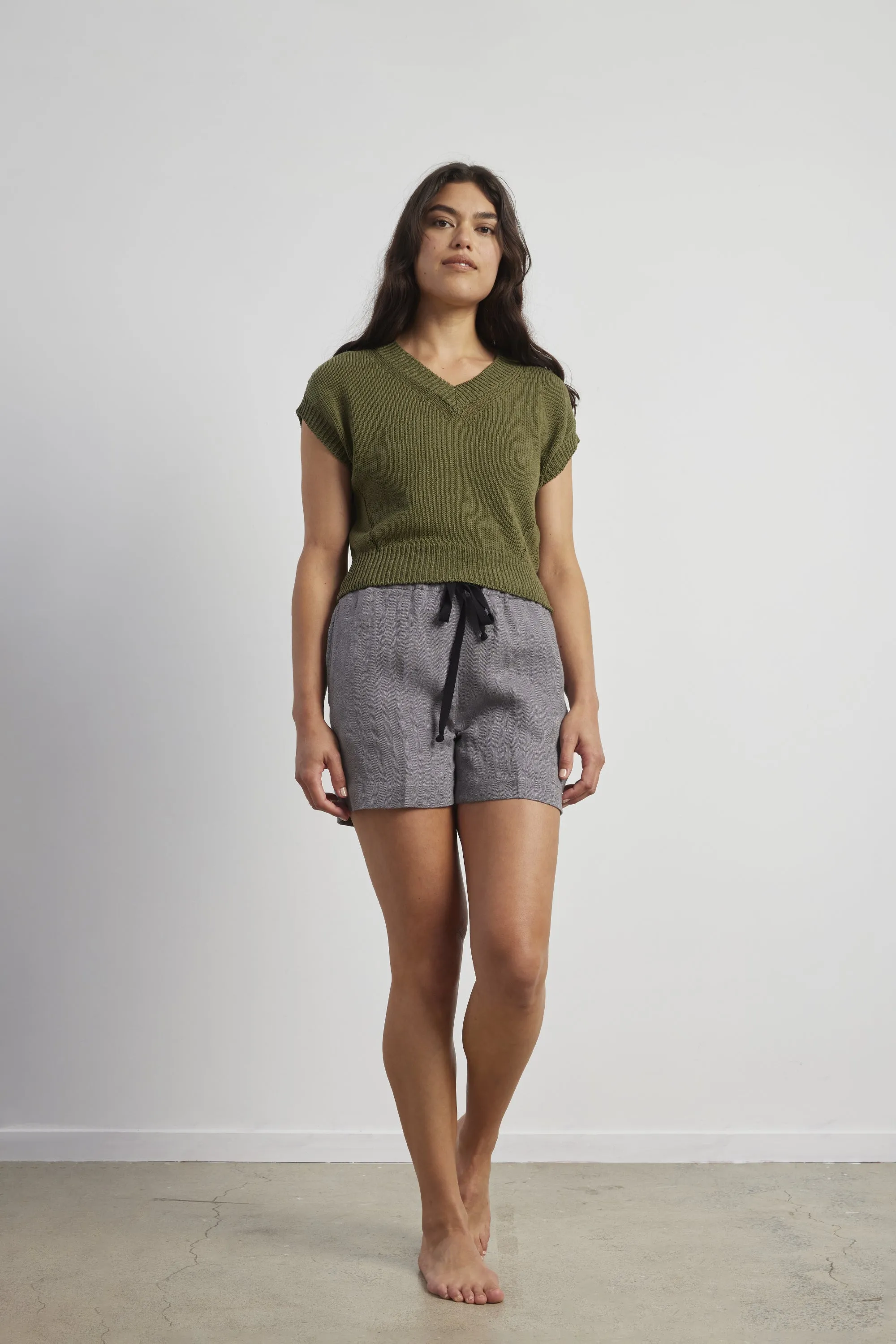 Cotton Crop Vest sold by Standard Issue product image thumbnail 2