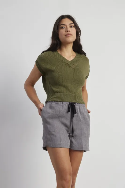 Cotton Crop Vest made by Standard Issue