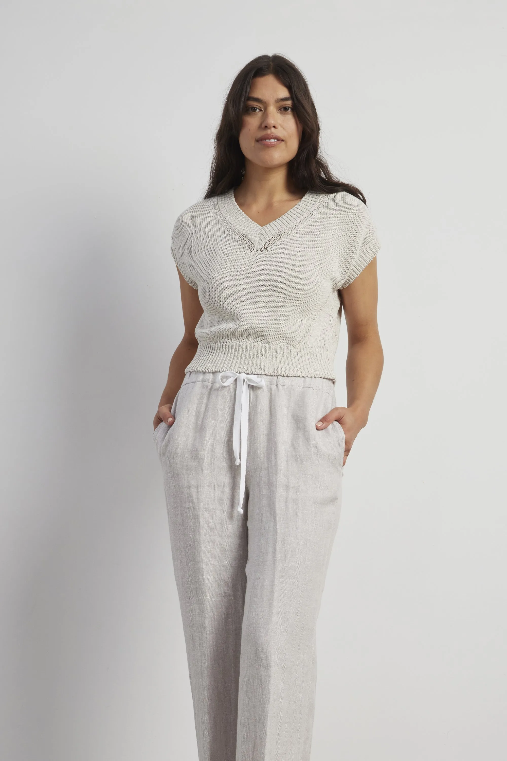 Cotton Crop Vest sold by Standard Issue product image thumbnail 3