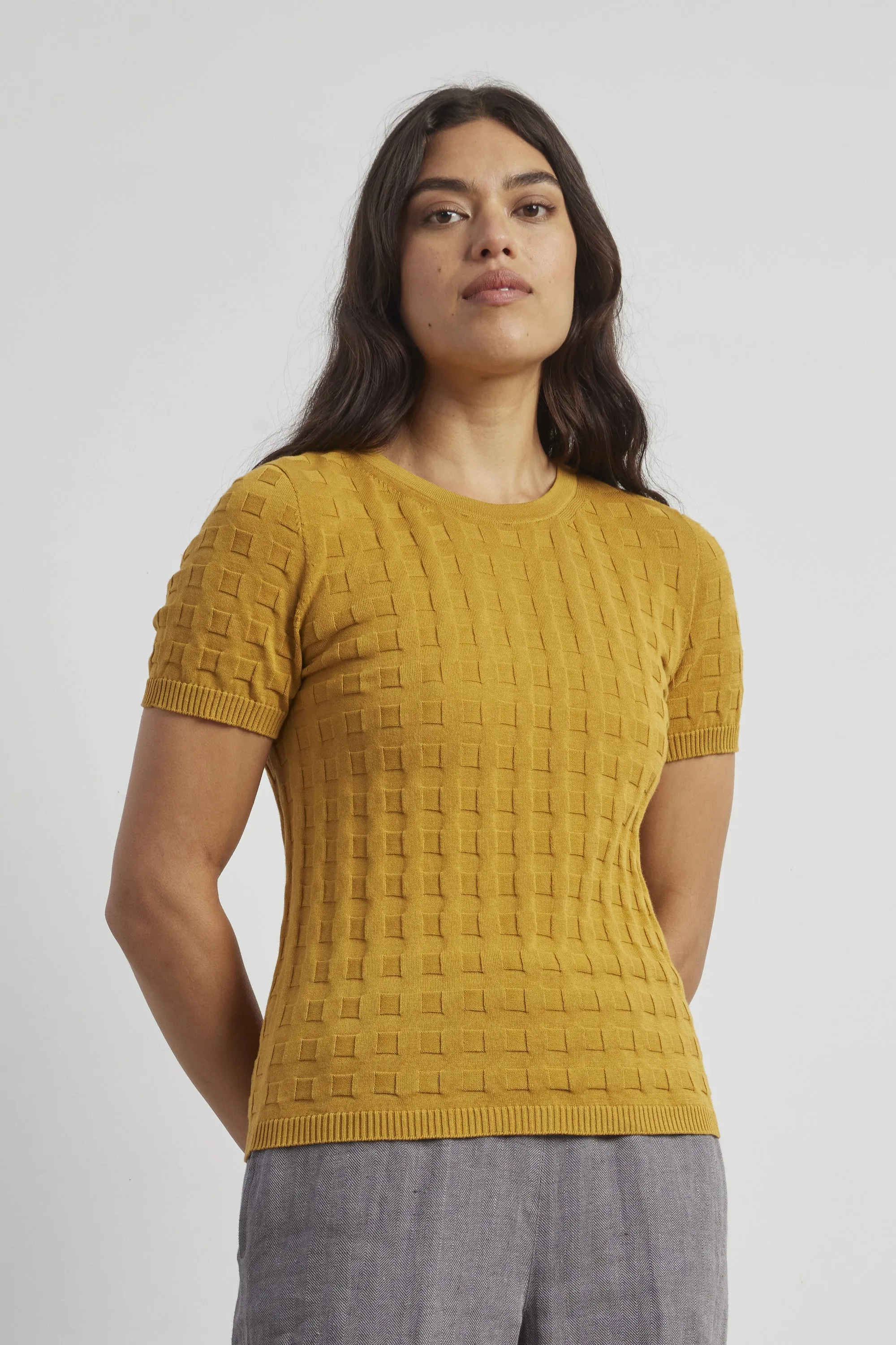 Cotton Grid Tee sold by Standard Issue product image thumbnail 2