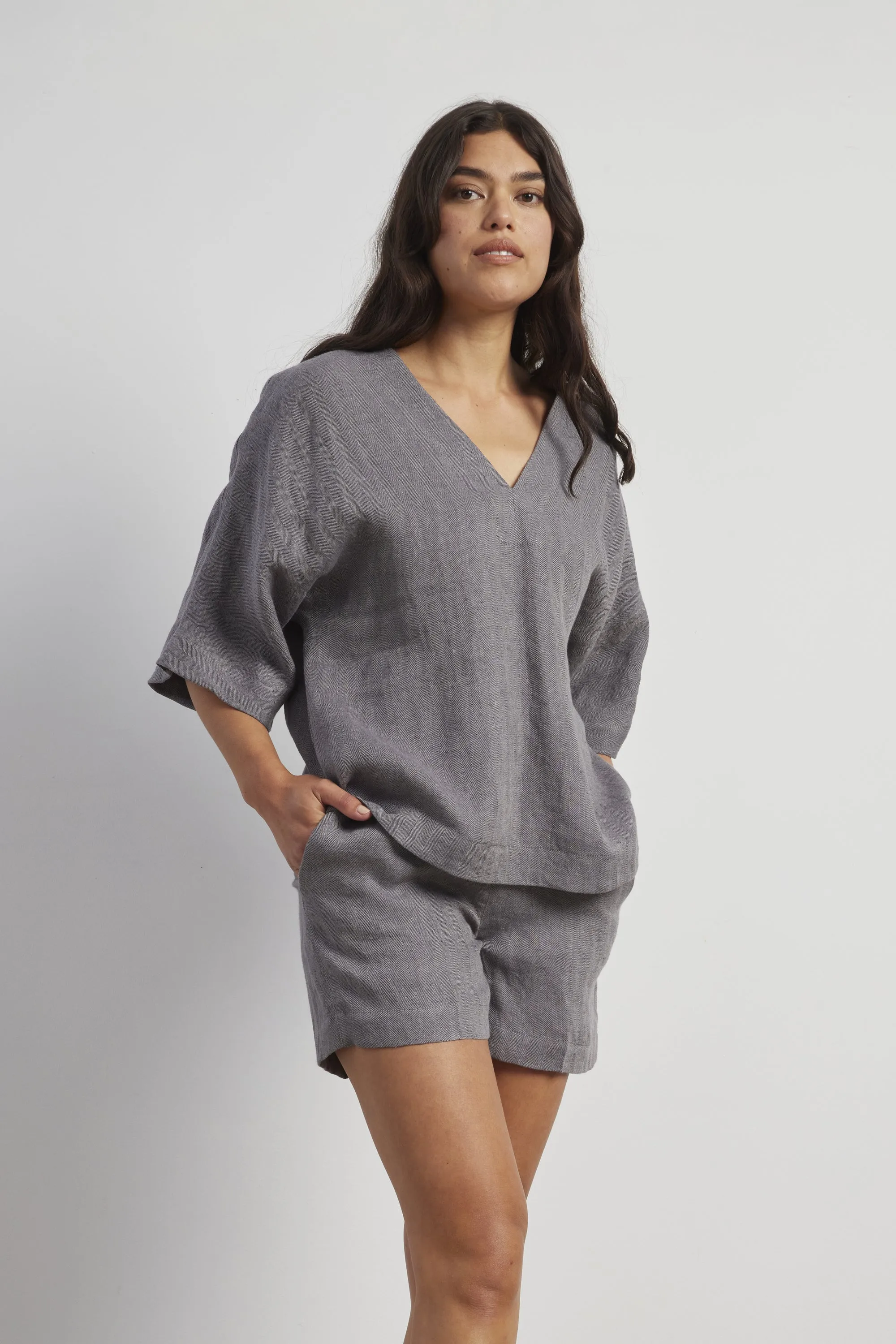 Chevron Linen Tee sold by Standard Issue product image thumbnail 2