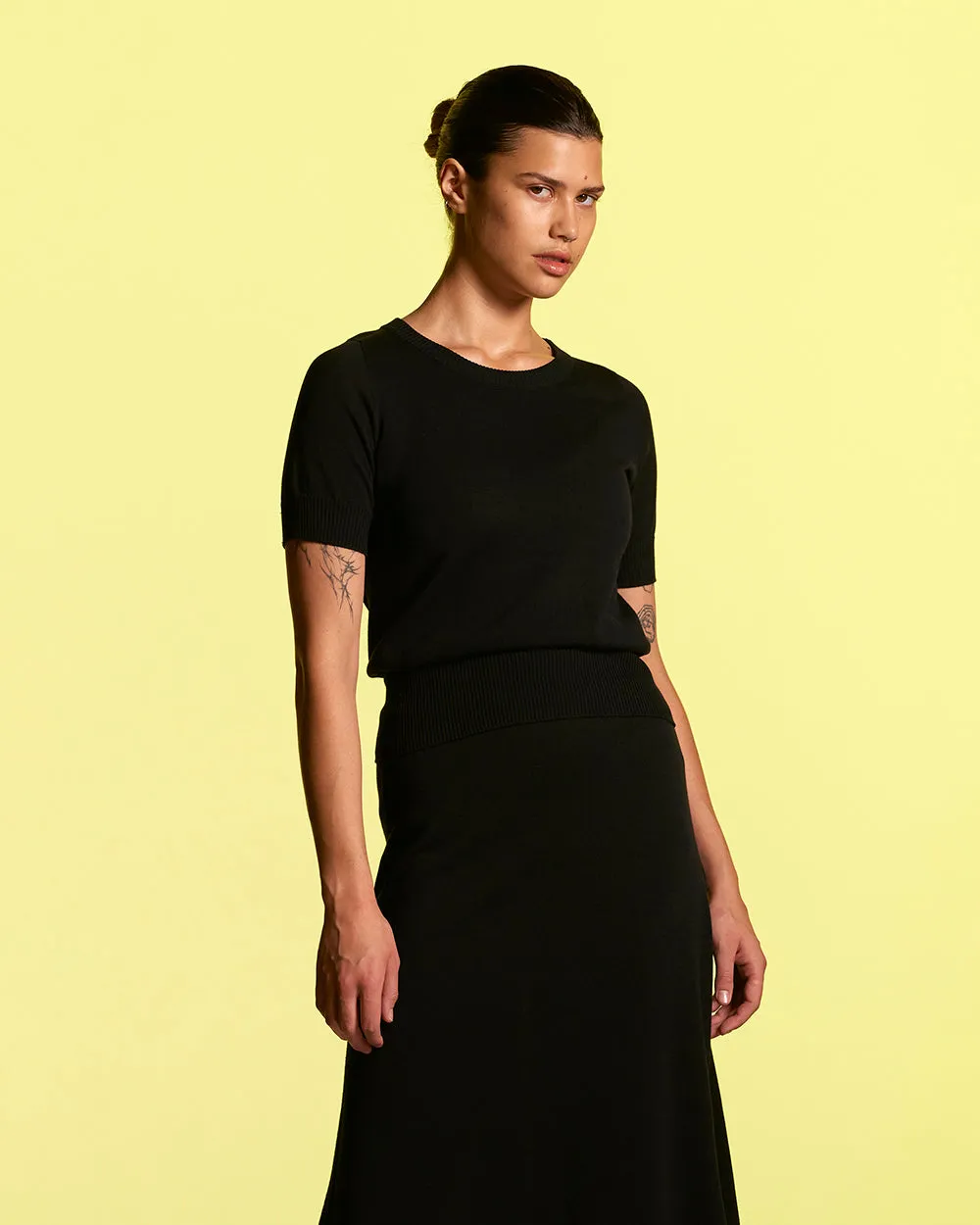 Cotton High Rib T-Shirt sold by Standard Issue product image thumbnail 3