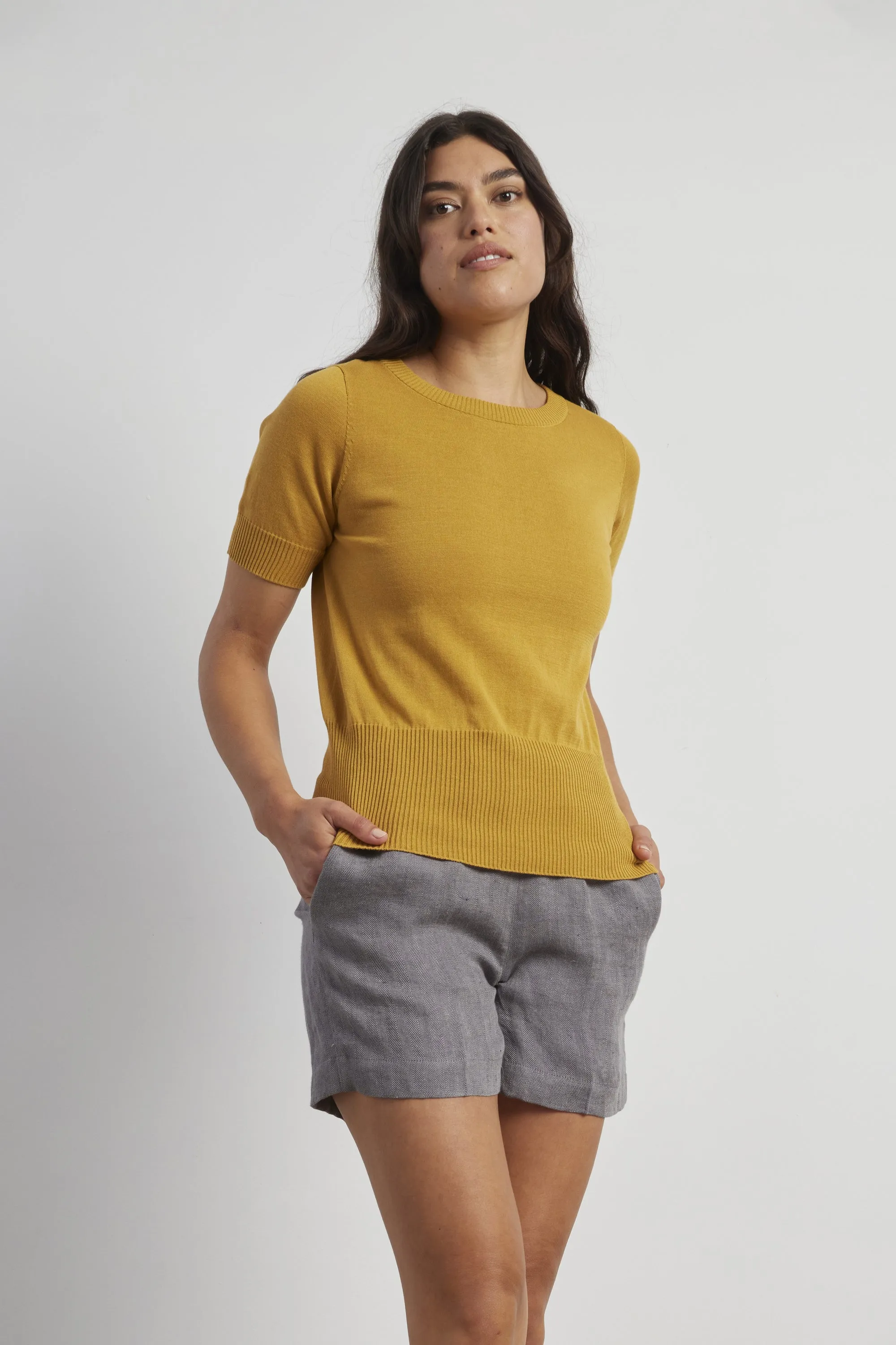 Cotton High Rib T-Shirt sold by Standard Issue product image thumbnail 5