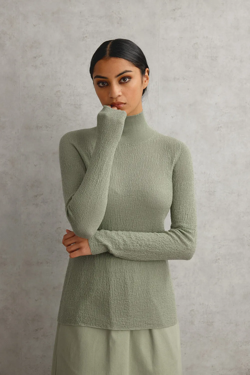 Merino Tweedy Skivvy sold by Standard Issue product image thumbnail 2