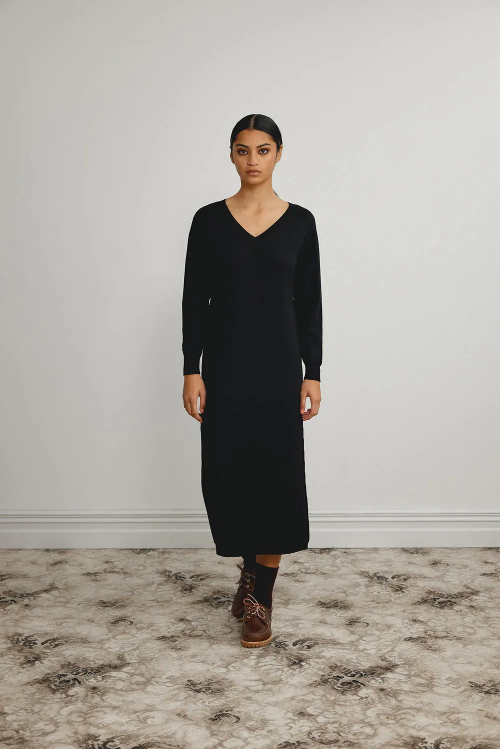 Merino V Neck Dress sold by Standard Issue
