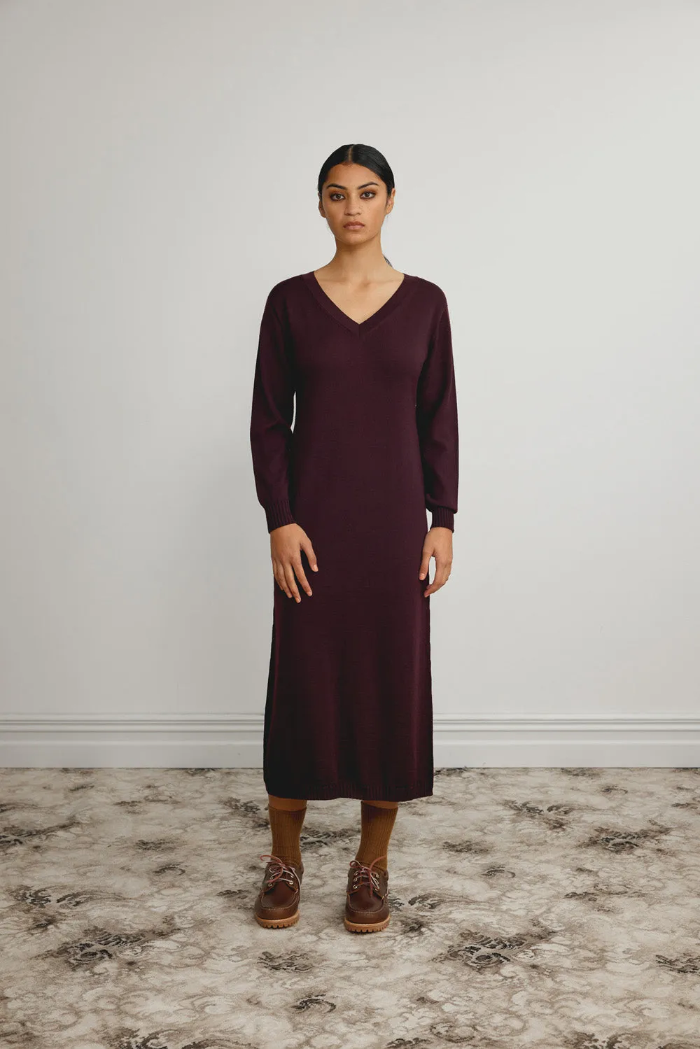 Merino V Neck Dress sold by Standard Issue product image thumbnail 3