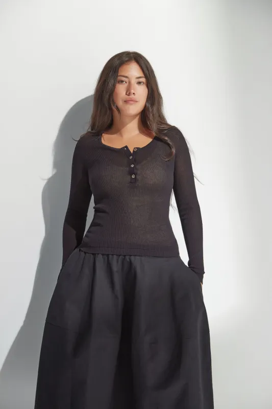 Cotton Henley sold by Standard Issue