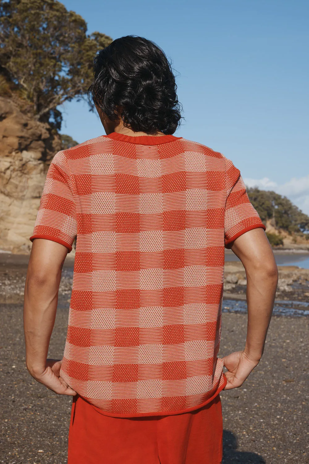 Cotton Universal Plaid T-shirt sold by Standard Issue product image thumbnail 4