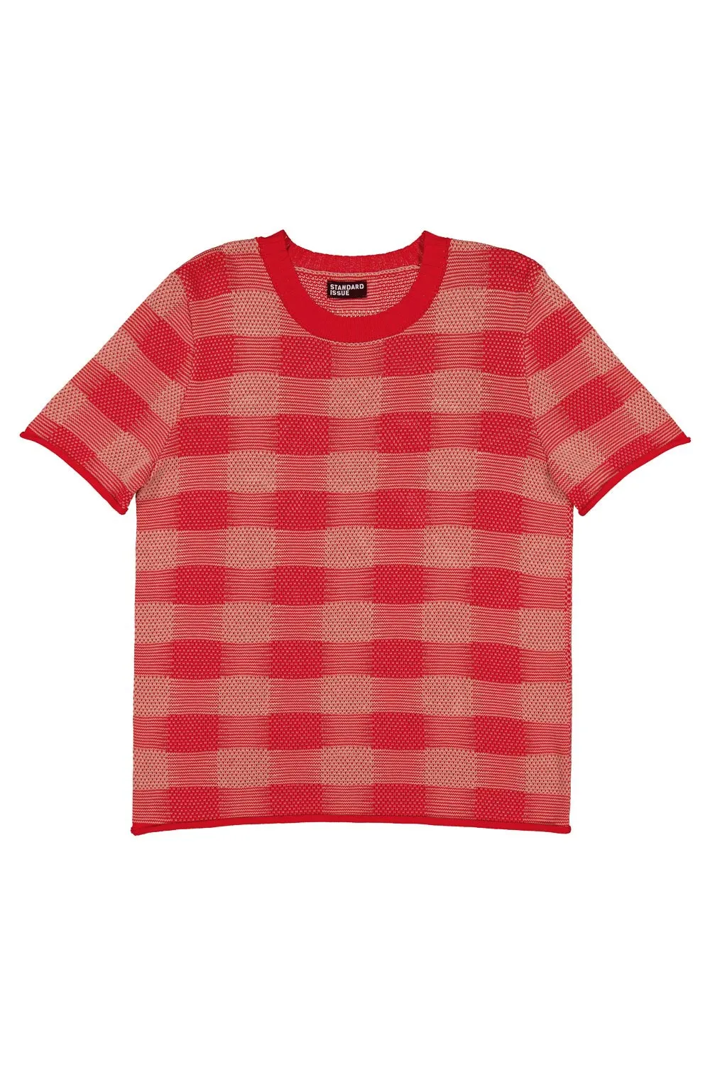 Cotton Universal Plaid T-shirt sold by Standard Issue product image thumbnail 5