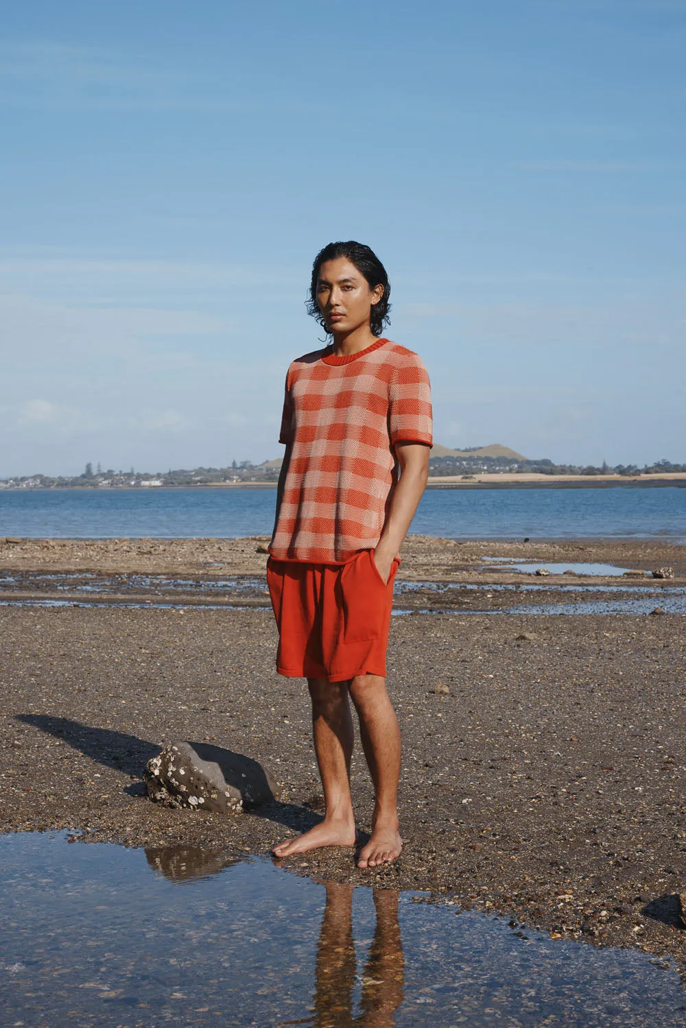 Cotton Universal Plaid T-shirt sold by Standard Issue product image thumbnail 3