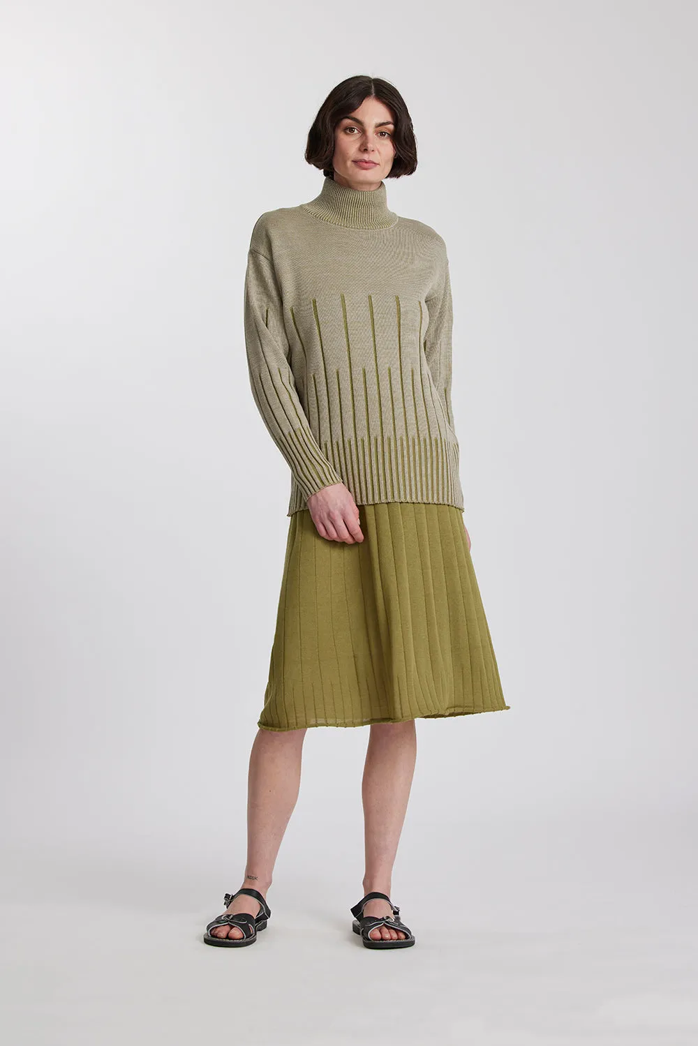 Merino Variegated Stripe Sweater sold by Standard Issue