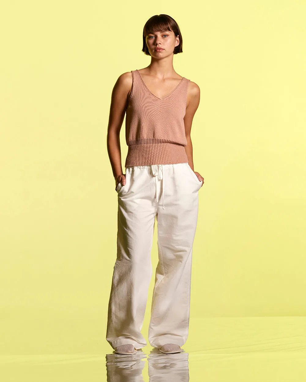 Bio Cotton Lattice Link Camisole sold by Standard Issue product image thumbnail 3