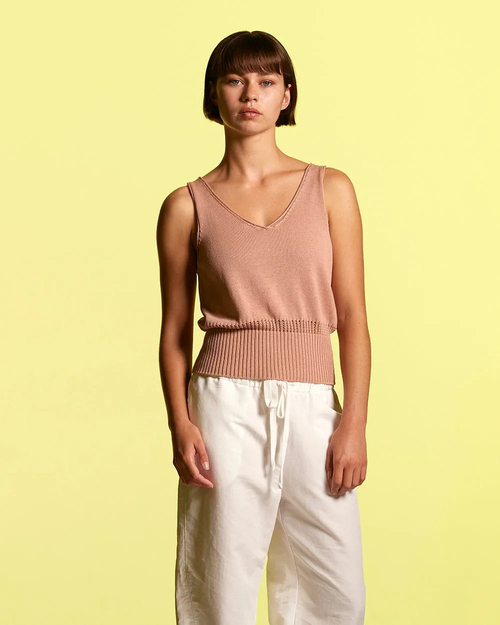 Bio Cotton Lattice Link Camisole sold by Standard Issue product image thumbnail 4