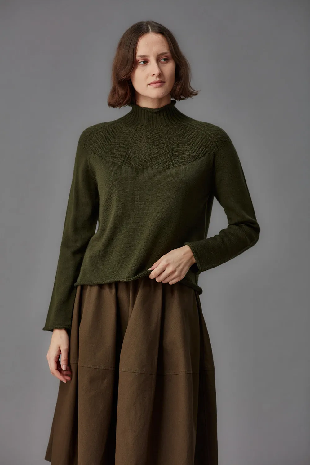 Merino Mock Neck Sweater sold by Standard Issue product image thumbnail 3