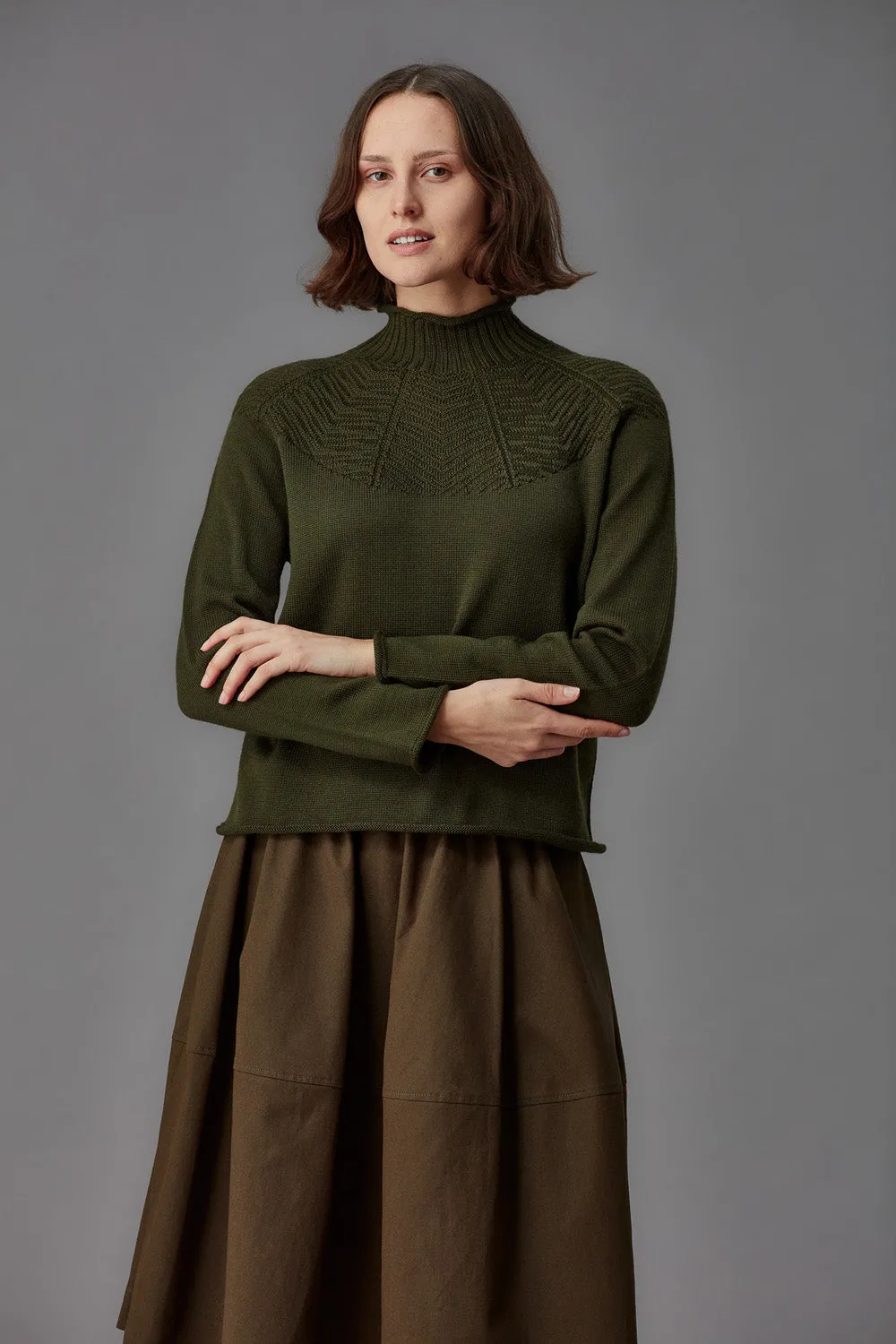 Merino Mock Neck Sweater sold by Standard Issue product image thumbnail 4