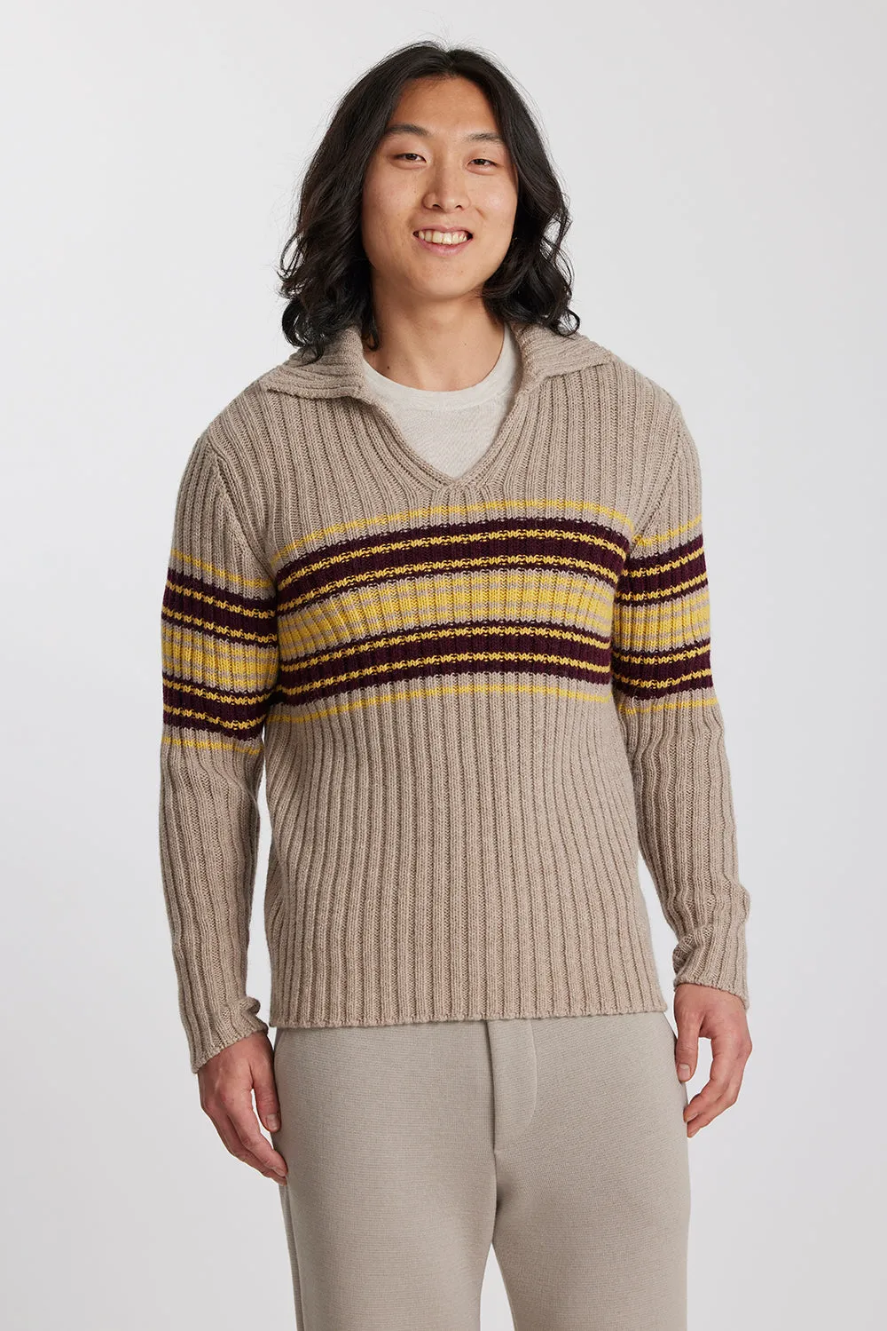 Ameco Sprinter Stripe Rugby Jumper sold by Standard Issue product image thumbnail 4