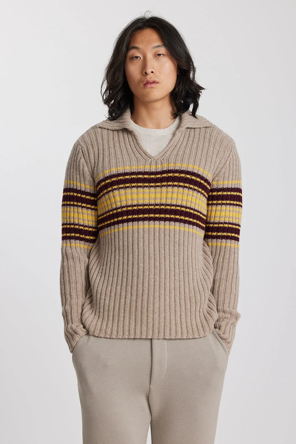 Ameco Sprinter Stripe Rugby Jumper sold by Standard Issue product image thumbnail 3