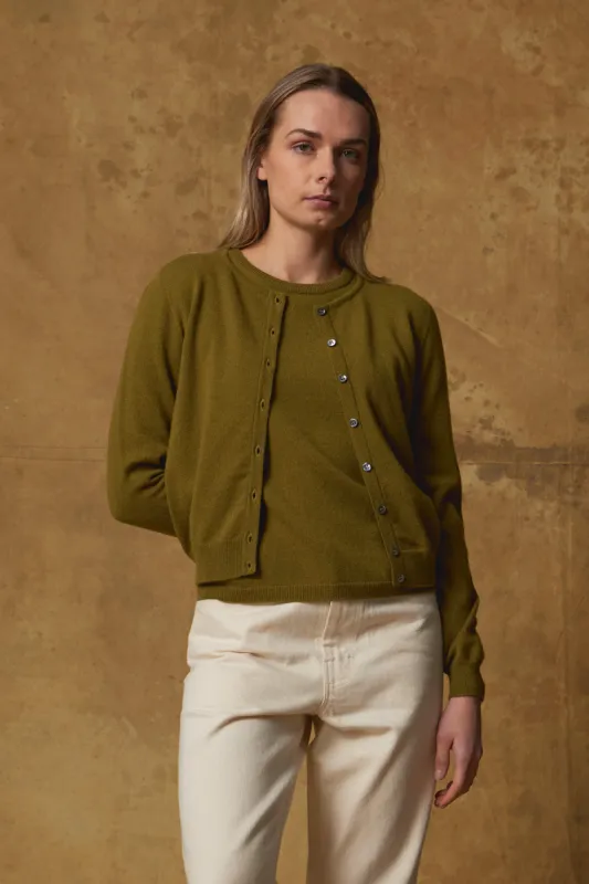 Cashmere Crop Cardigan sold by Standard Issue