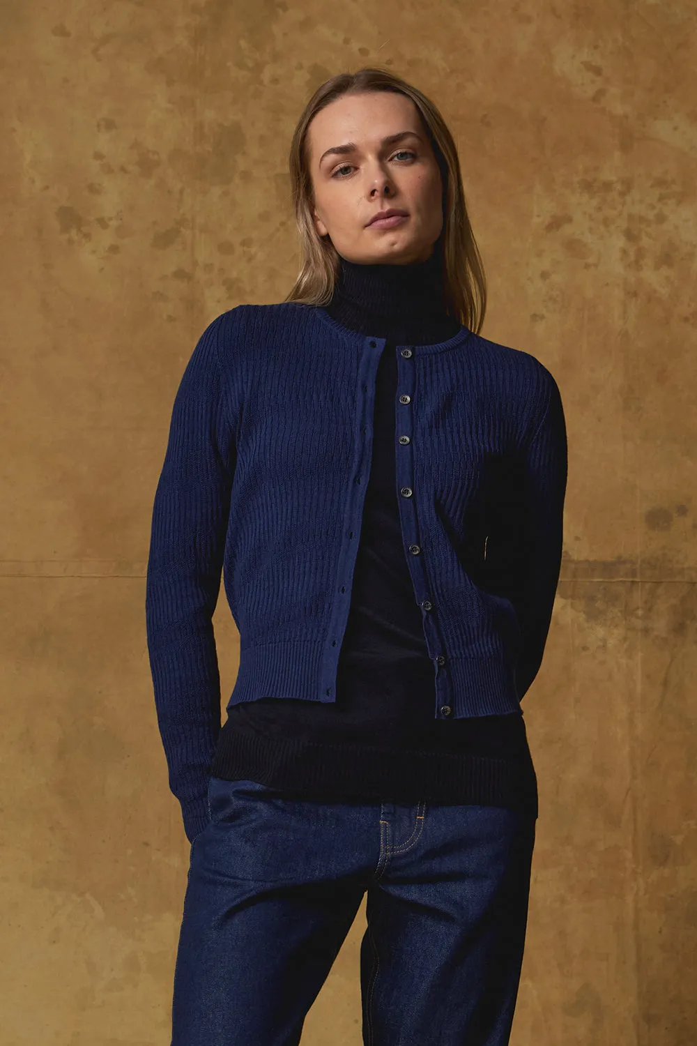 Merino Bargello Crop Cardigan sold by Standard Issue product image thumbnail 5