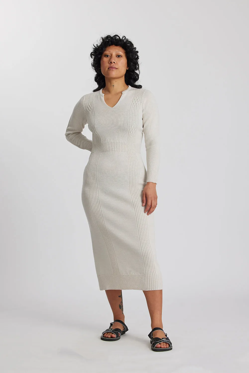 Merino Cable Dress sold by Standard Issue product image thumbnail 5