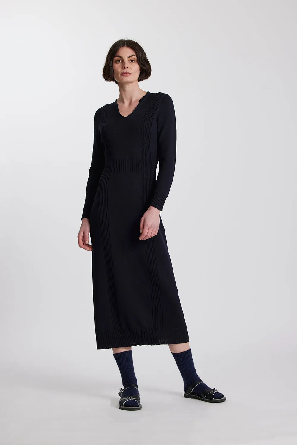 Merino Cable Dress sold by Standard Issue
