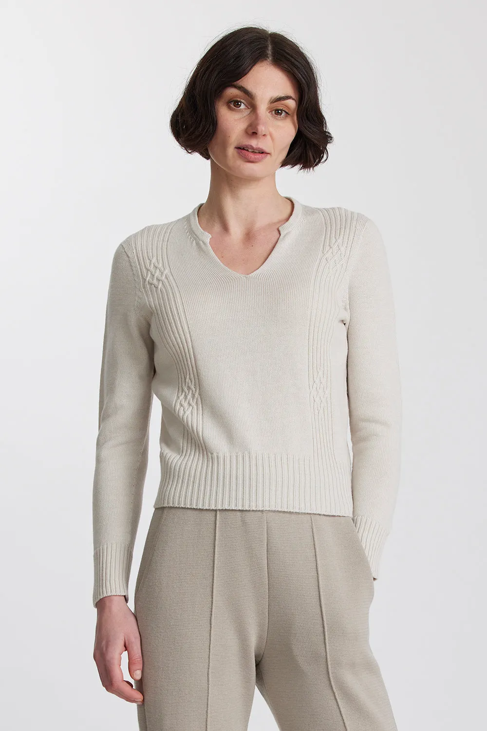 Merino Cable Sweater sold by Standard Issue product image thumbnail 2