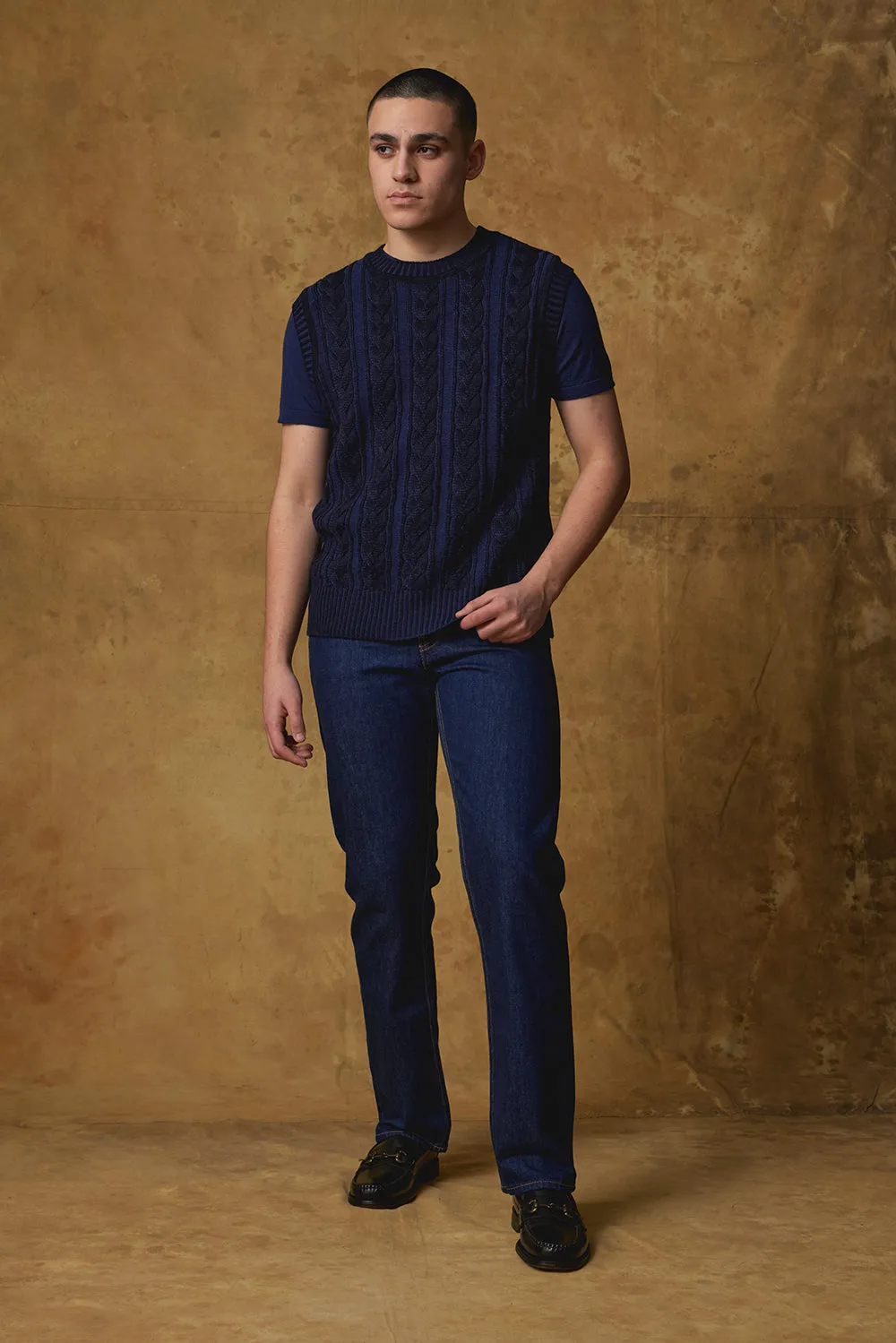 Merino Universal Cable Vest sold by Standard Issue product image thumbnail 5