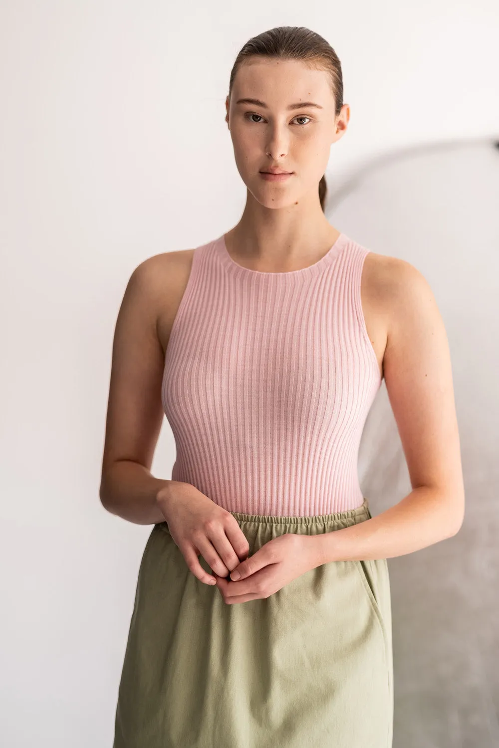 Merino Rib Crew Tank sold by Standard Issue product image thumbnail 3