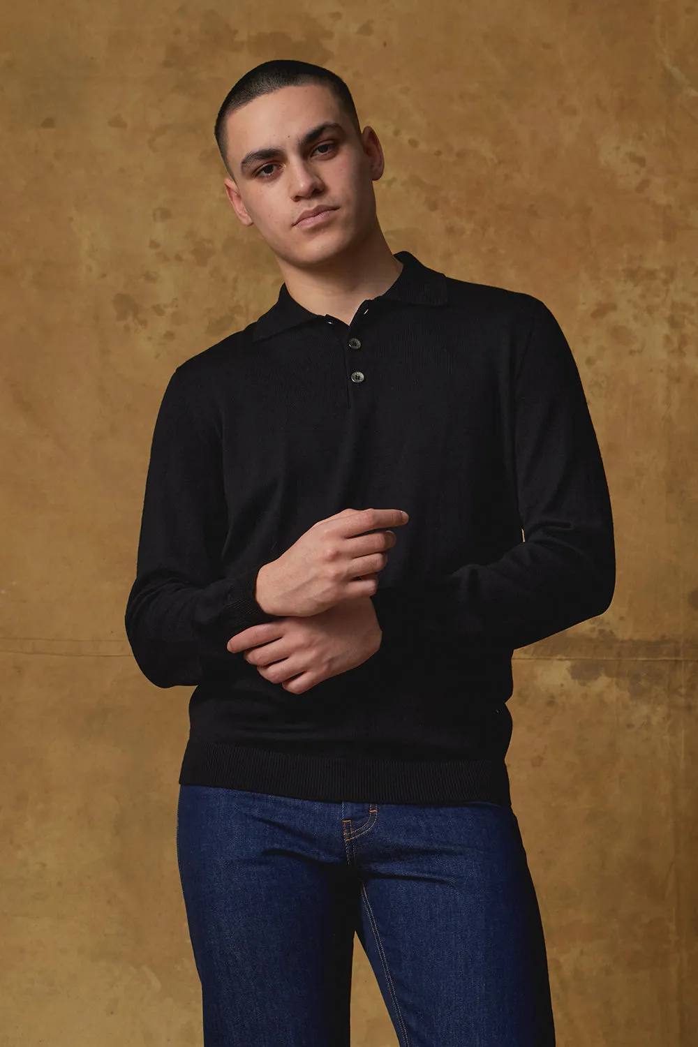 Merino Polo Shirt sold by Standard Issue product image thumbnail 4