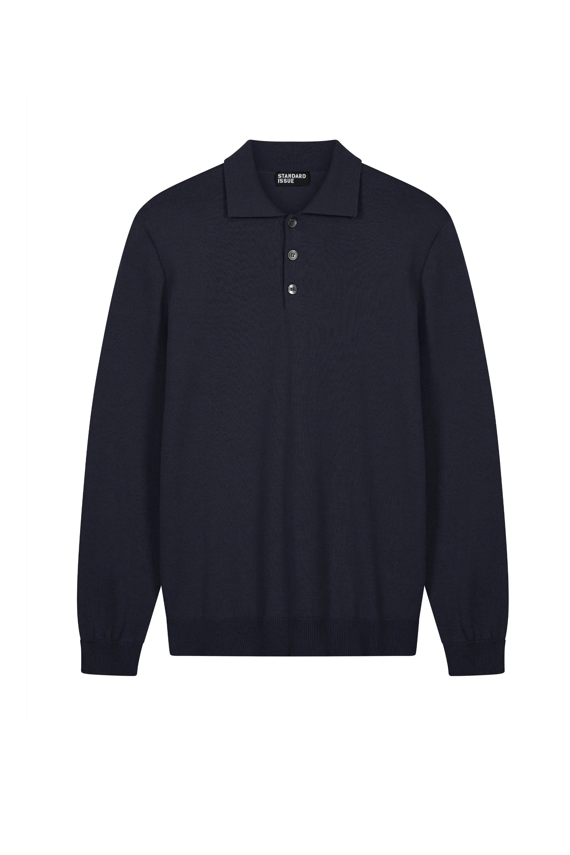 Merino Polo Shirt sold by Standard Issue product image thumbnail 2
