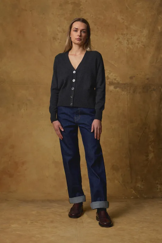 Cashmere V Cardigan sold by Standard Issue