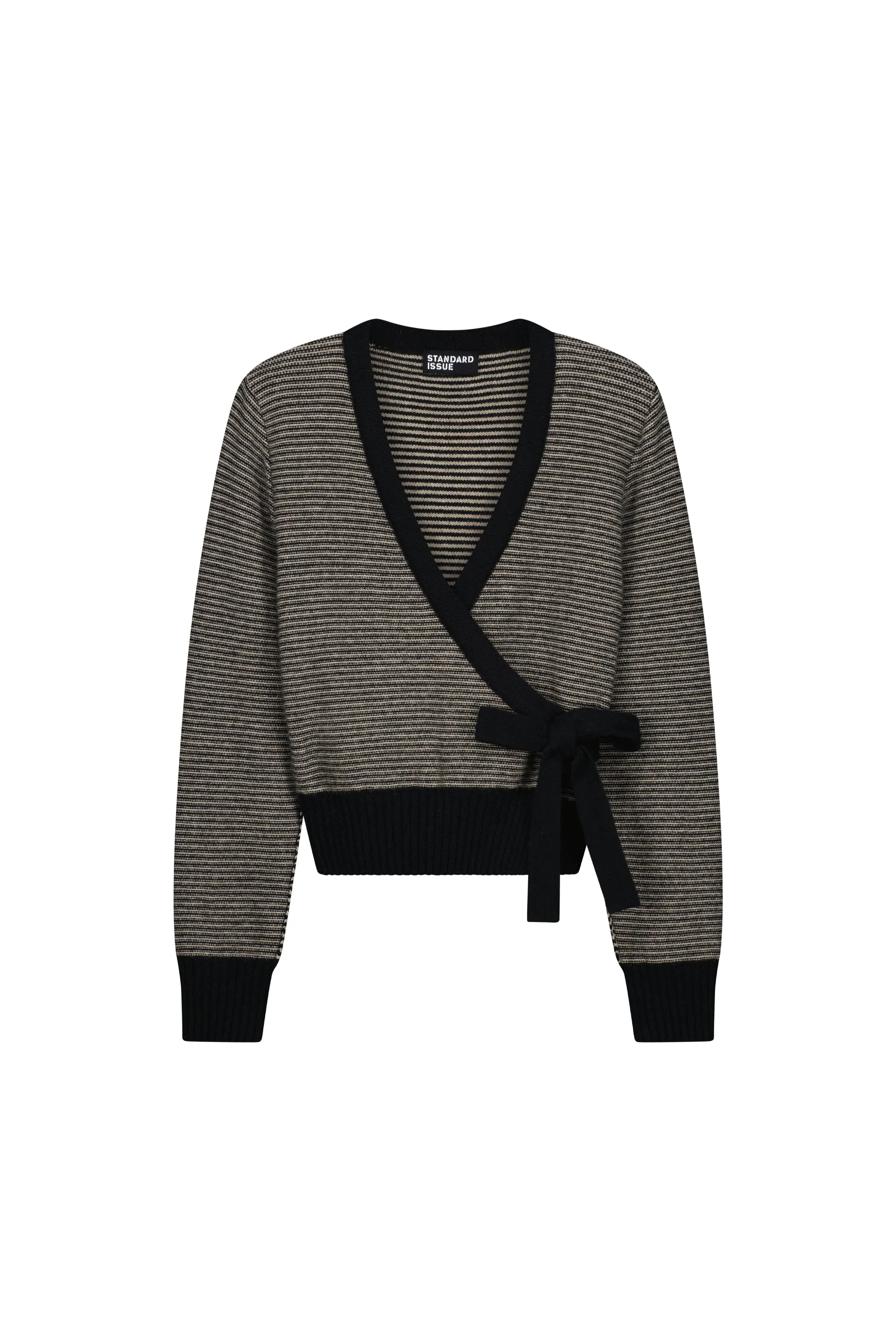 Okewa Striped Wrap Cardigan sold by Standard Issue product image thumbnail 3