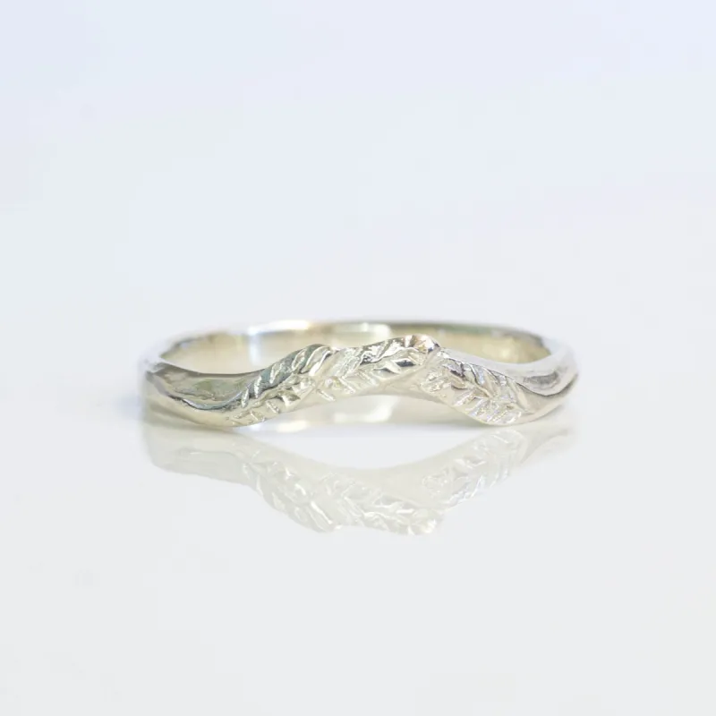 Rhea Fitted Band - White Gold sold by Sophie Divett Jewelry
