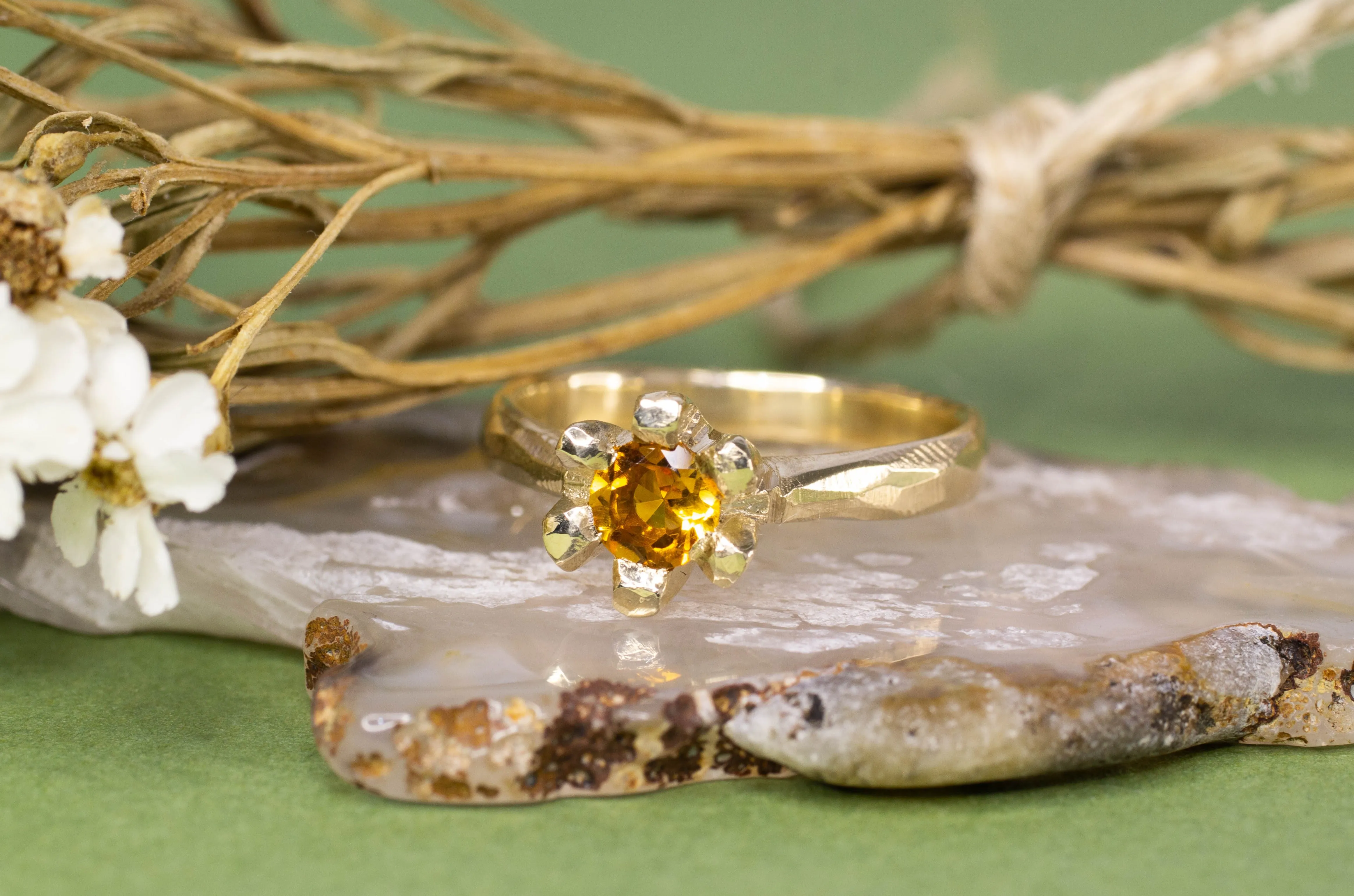 Sol Ring - 9ct Yellow Gold with Citrine sold by Sophie Divett Jewelry product image thumbnail 2