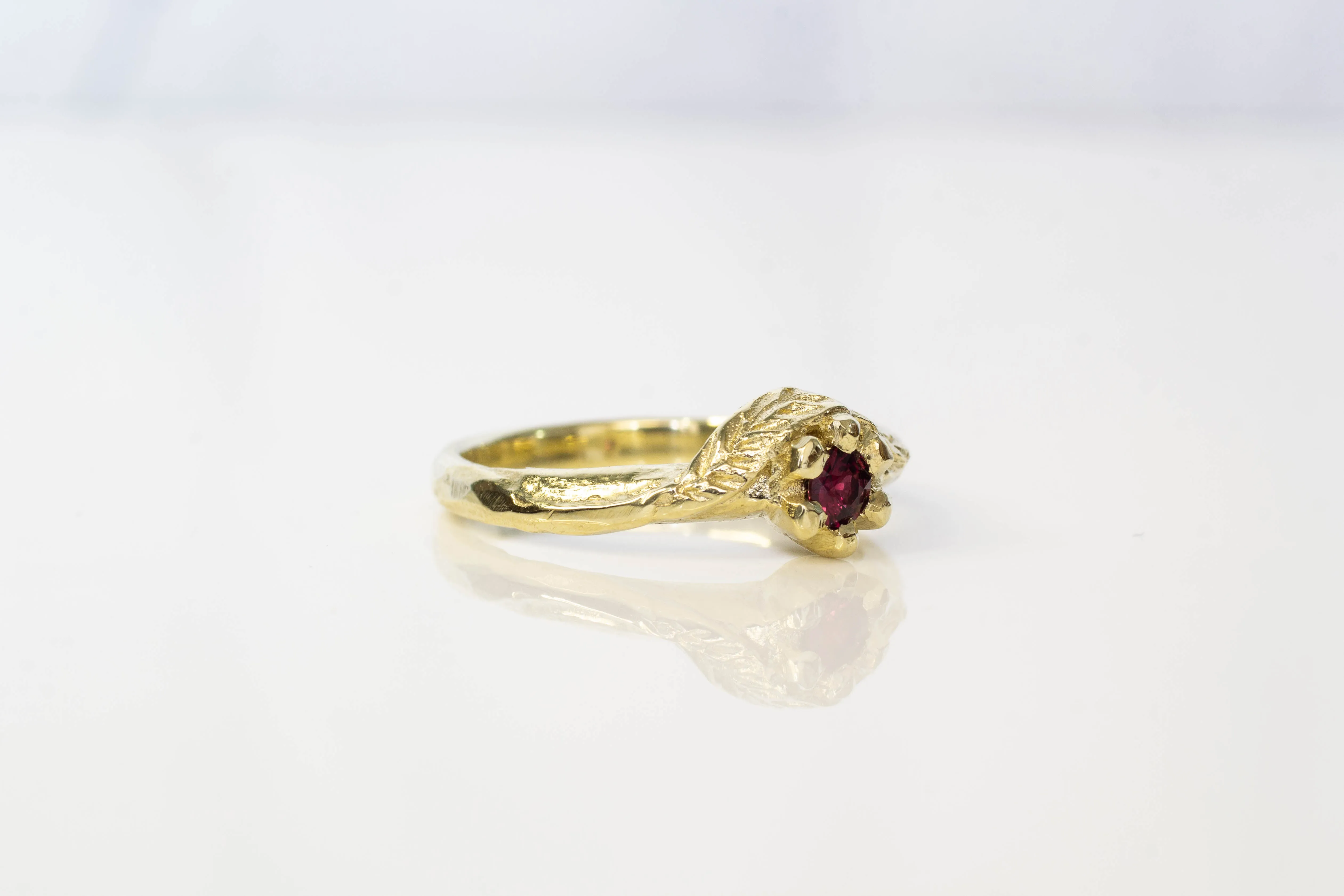 Cybele Ring - 14ct Yellow Gold with Ruby sold by Sophie Divett Jewelry product image thumbnail 5