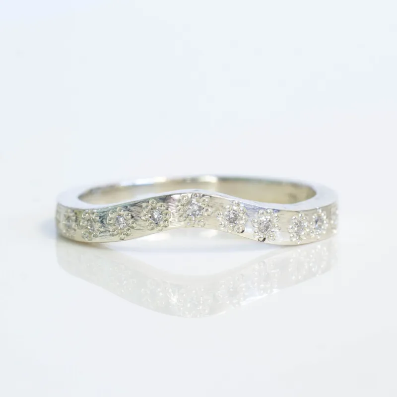 Eternity Band with Diamonds - Fitted - White Gold sold by Sophie Divett Jewelry