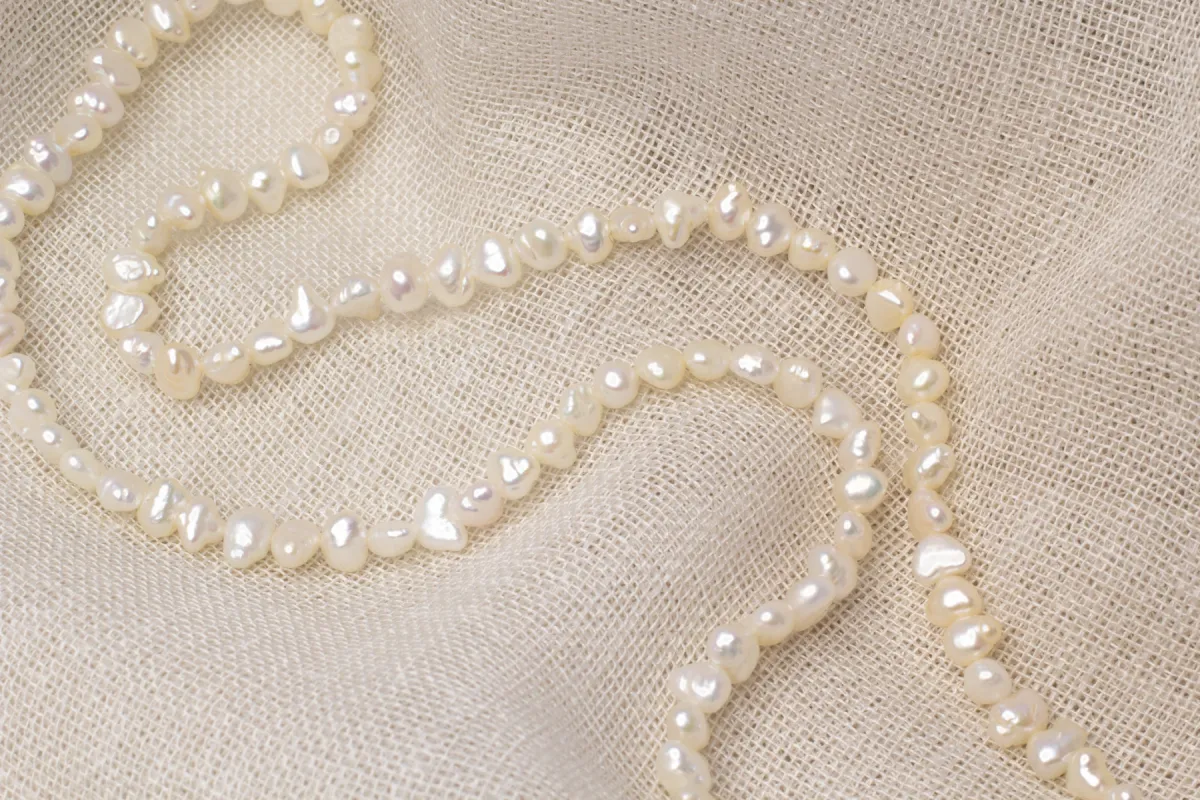 Baroque Pearl Necklace - 5mm - White sold by Sophie Divett Jewelry