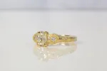 Thalia Ring - 18ct Yellow Gold with Recycled Diamonds sold by Sophie Divett Jewelry