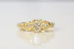 Thalia Ring - 18ct Yellow Gold with Recycled Diamonds sold by Sophie Divett Jewelry