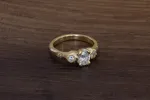 Thalia Ring - 18ct Yellow Gold with Recycled Diamonds sold by Sophie Divett Jewelry