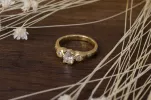 Thalia Ring - 18ct Yellow Gold with Recycled Diamonds sold by Sophie Divett Jewelry