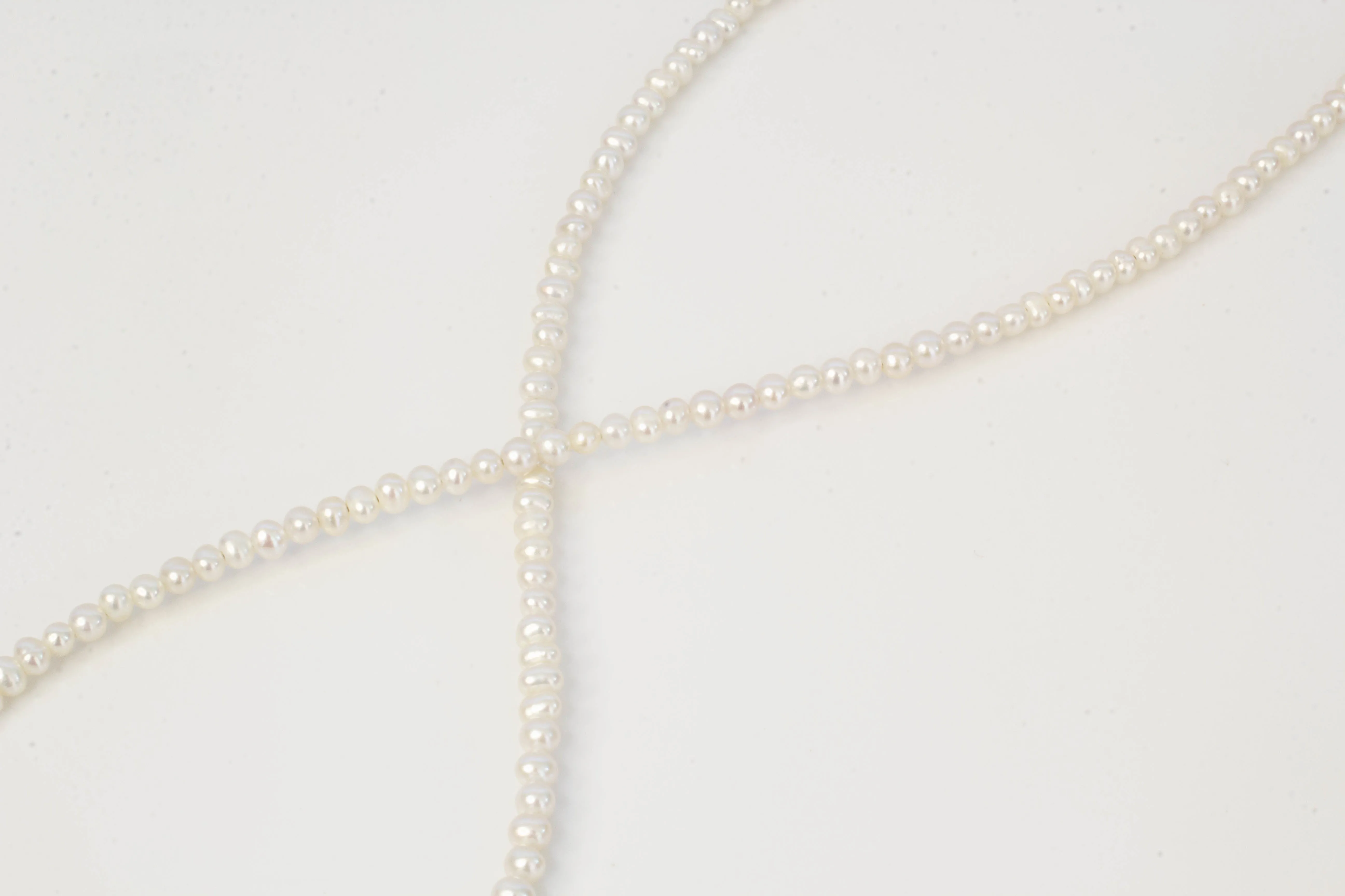 Micro Pearl Necklace - White sold by Sophie Divett Jewelry