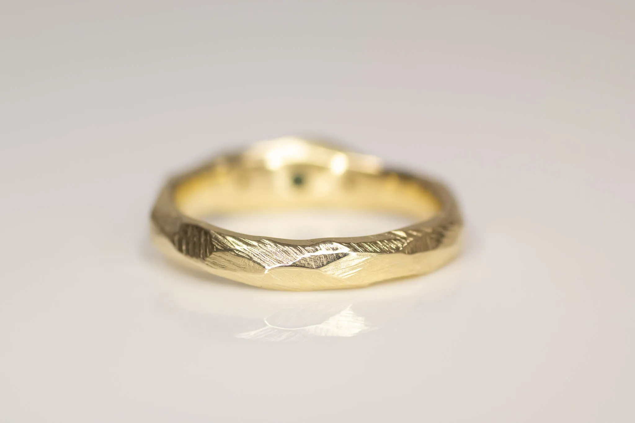 Hestia Ring - Yellow Gold with Green Sapphire and Diamonds sold by Sophie Divett Jewelry product image thumbnail 5