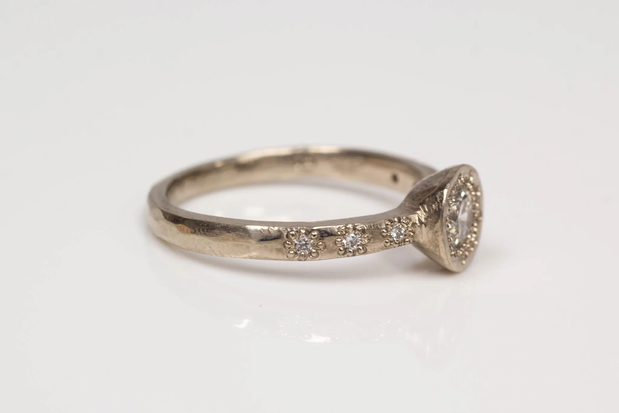 Vesper Ring - 18ct White Gold with Diamonds sold by Sophie Divett Jewelry product image thumbnail 5