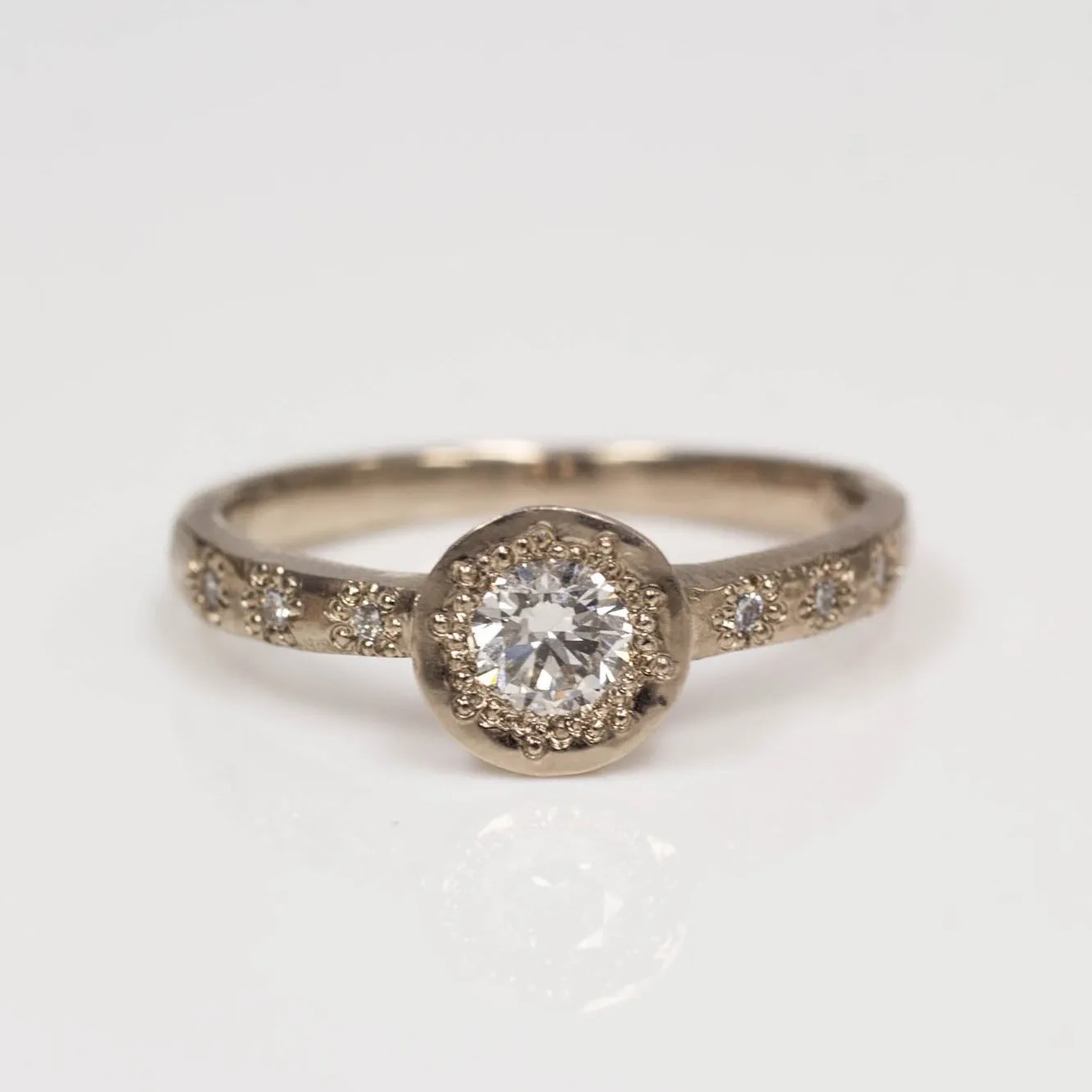 Vesper Ring - 18ct White Gold with Diamonds sold by Sophie Divett Jewelry