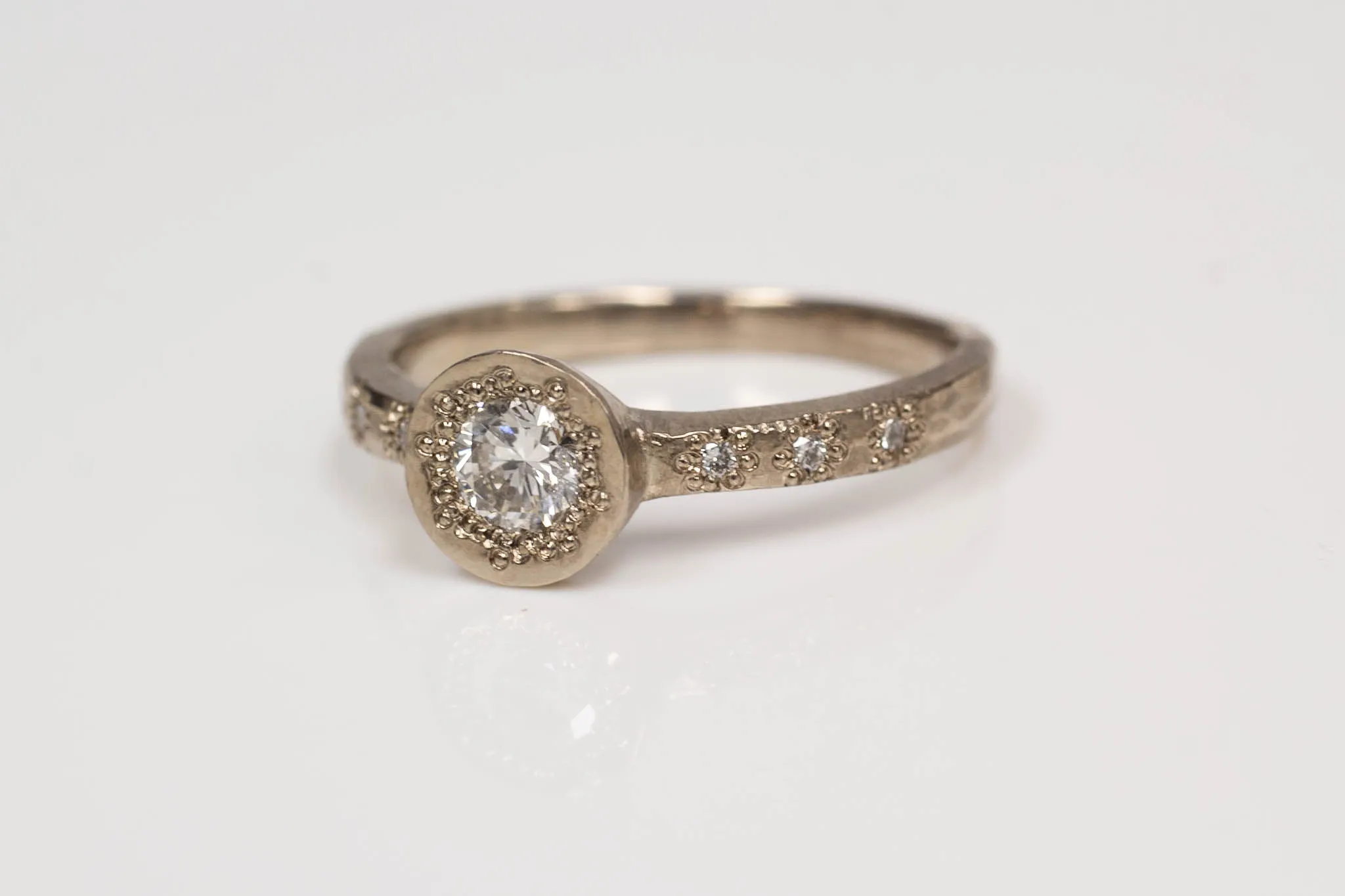 Vesper Ring - 18ct White Gold with Diamonds sold by Sophie Divett Jewelry product image thumbnail 4